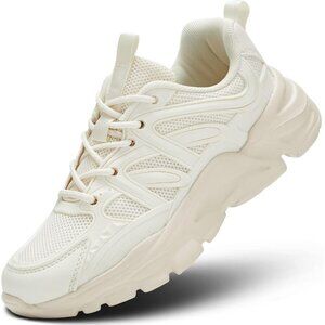 Women's Tan Lightweight Fashion Running Walking Casual Sneakers Ladies Shoes